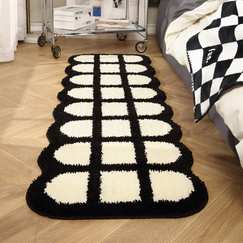 Ins Style Plush Bedroom Carpet Long Strip Mat