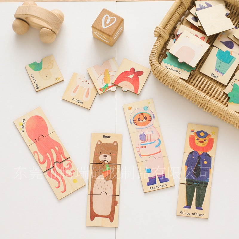 Children's Educational Animal Shape Matching Puzzle