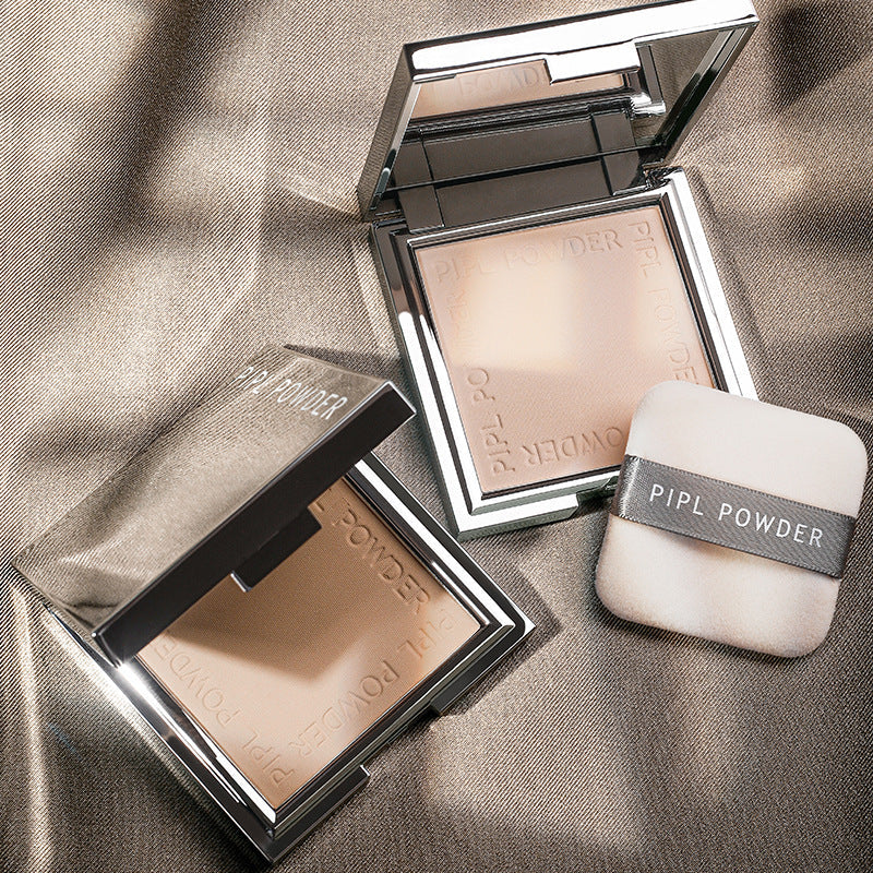 PIPL Silver Block Powder Cake – Dual-Use Moisturizing Loose