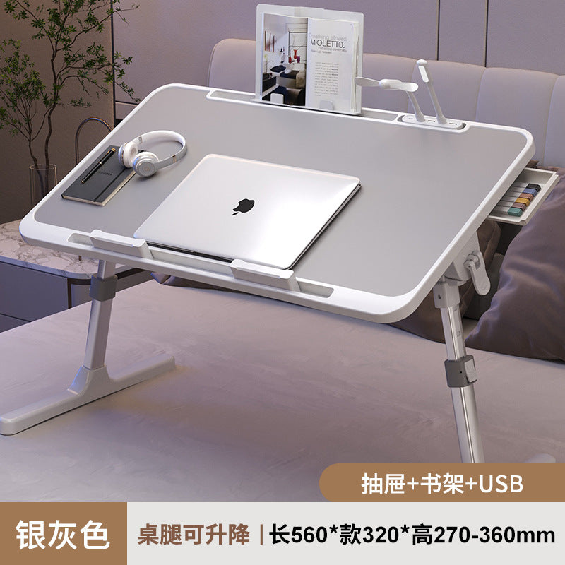 Shrinkable Folding Laptop Desk – Bay Window & Bed Use