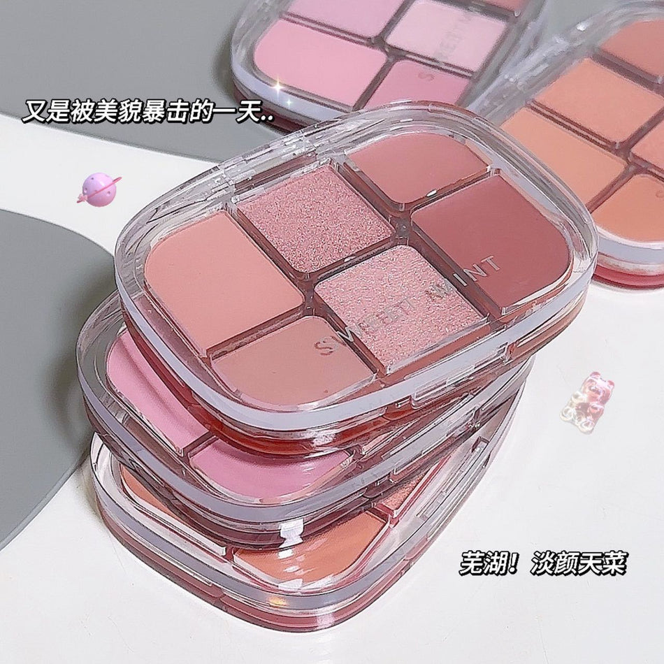 Sweetmint 6-Color Eye Shadow & Blush Palette