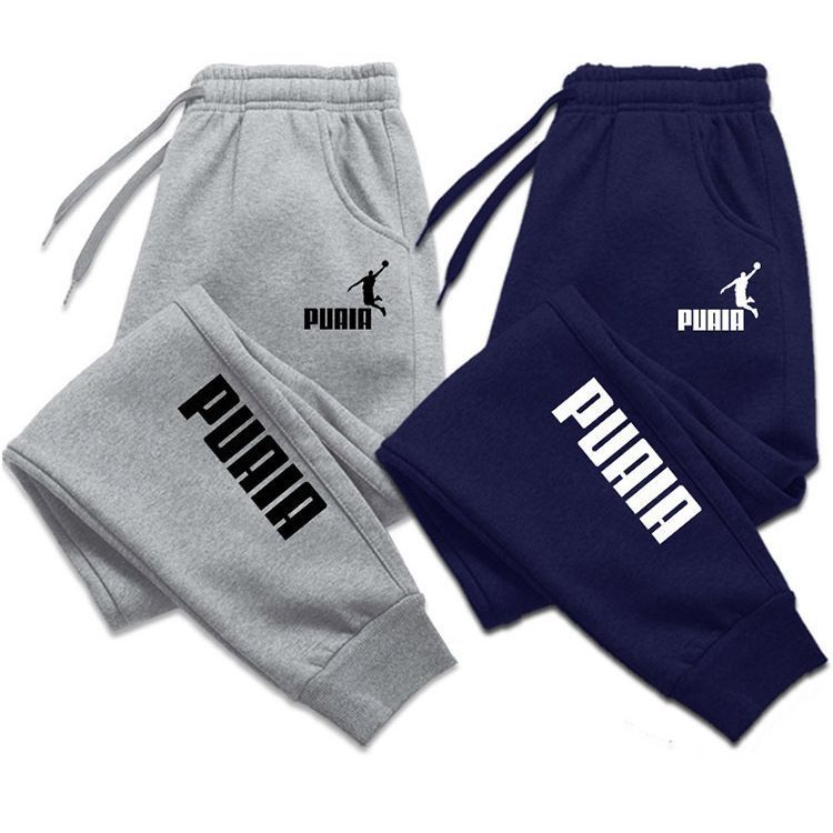 Men's Fleece Sweatpants Winter Jogging Streetwear