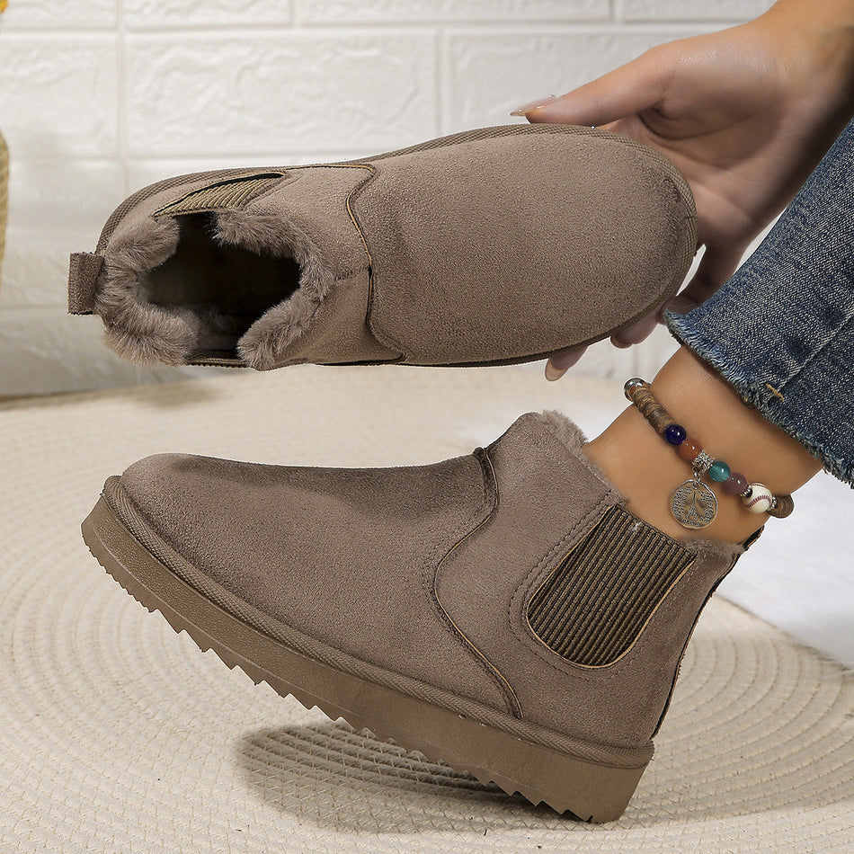 Women’s Thickened Velvet Cotton Snow Boots Winter 2026