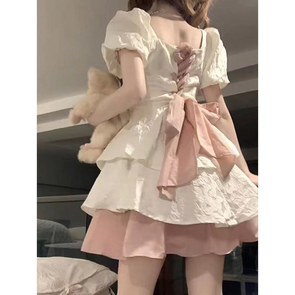 STOCK-Bowknot Dress for Women – Sweet &amp; Stylish!