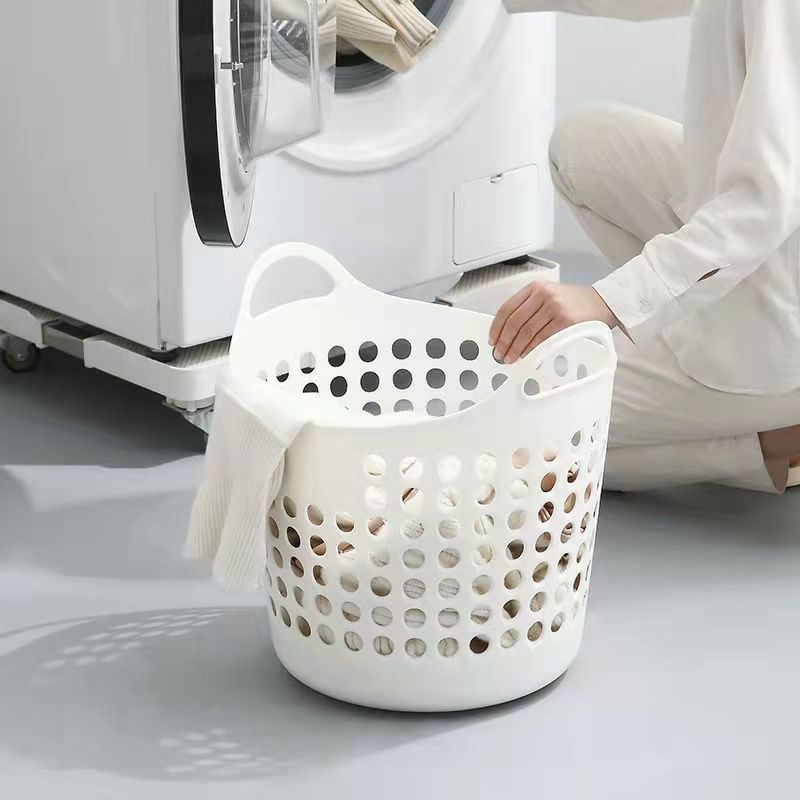 Nordic Style Hollow-Out Bathroom Laundry Basket