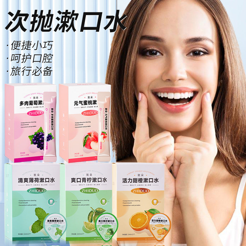 Fruit Flavor Mouthwash Strips – Portable Disposable Fresh Breath