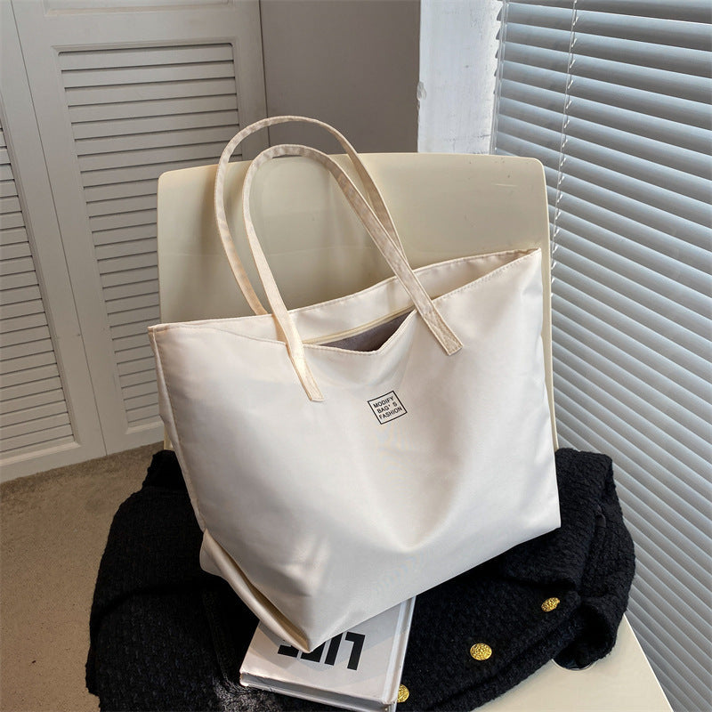 STOCK-Large Capacity Nylon Shopping Tote Women