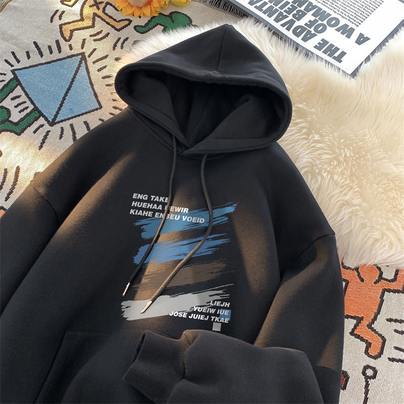 American Trendy Oversized Hooded Sweatshirt for Men