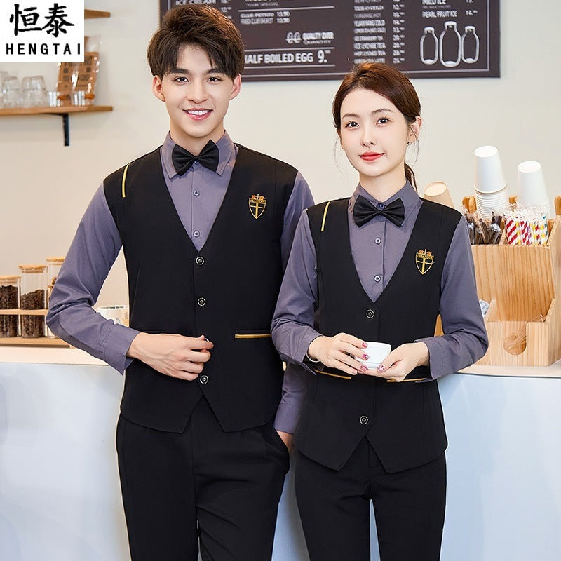 Men’s KTV Waiter Uniform – Short & Long Sleeve Two-Piece