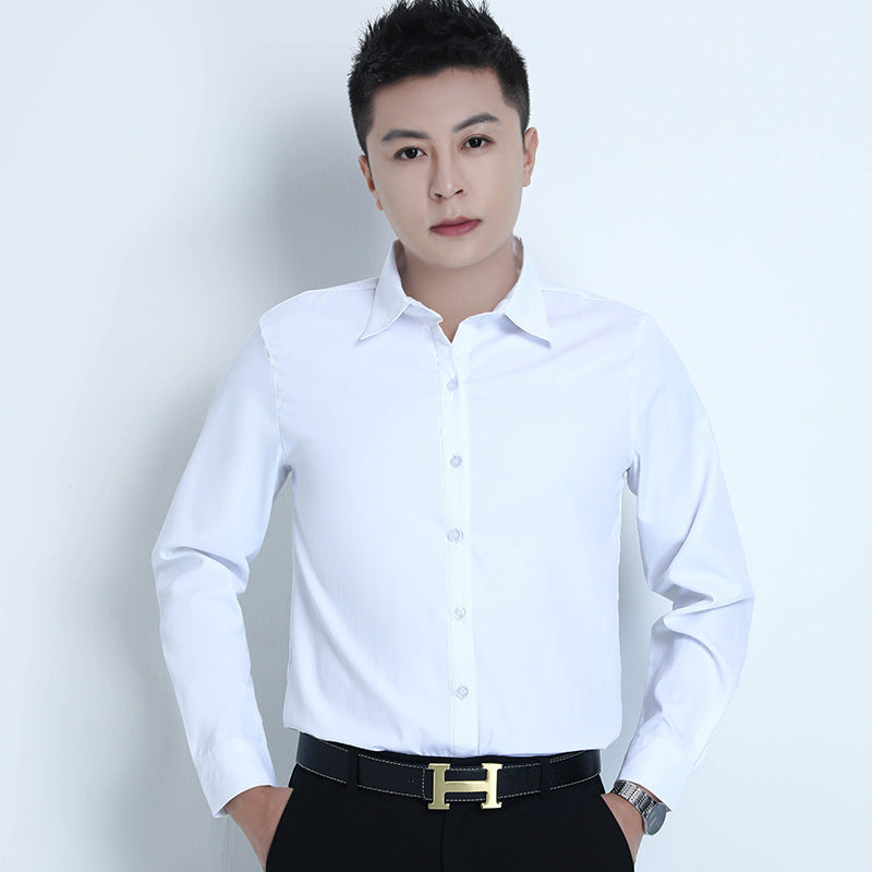 Men’s Business White Shirt  Slim Fit No-Iron All-Match