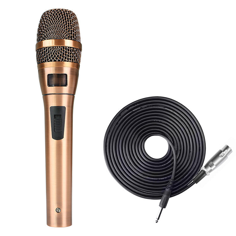 Classic Wired Moving Coil Microphone – Pro Karaoke & Stage Mic