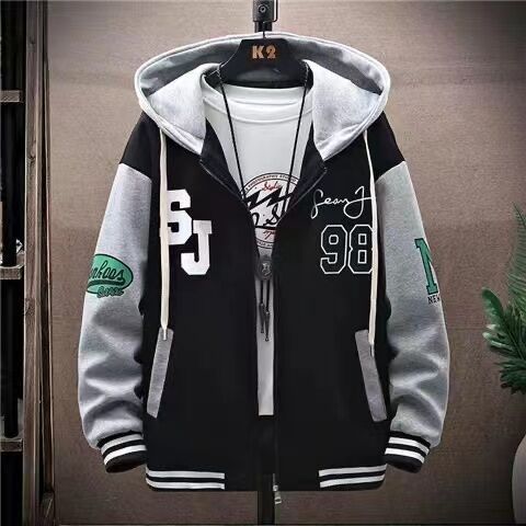INSTOCK-2025 Men’s Baseball Jacket – Hong Kong Style Spring &