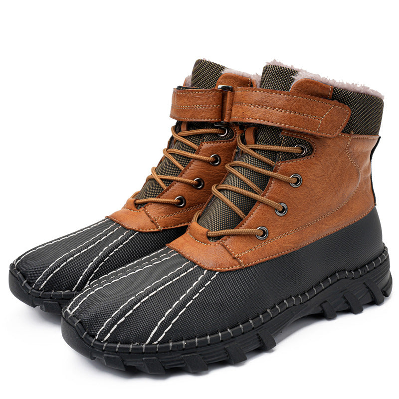 STOCK-Leather Boots for Men 2025 | Fleece-Lined Warmth