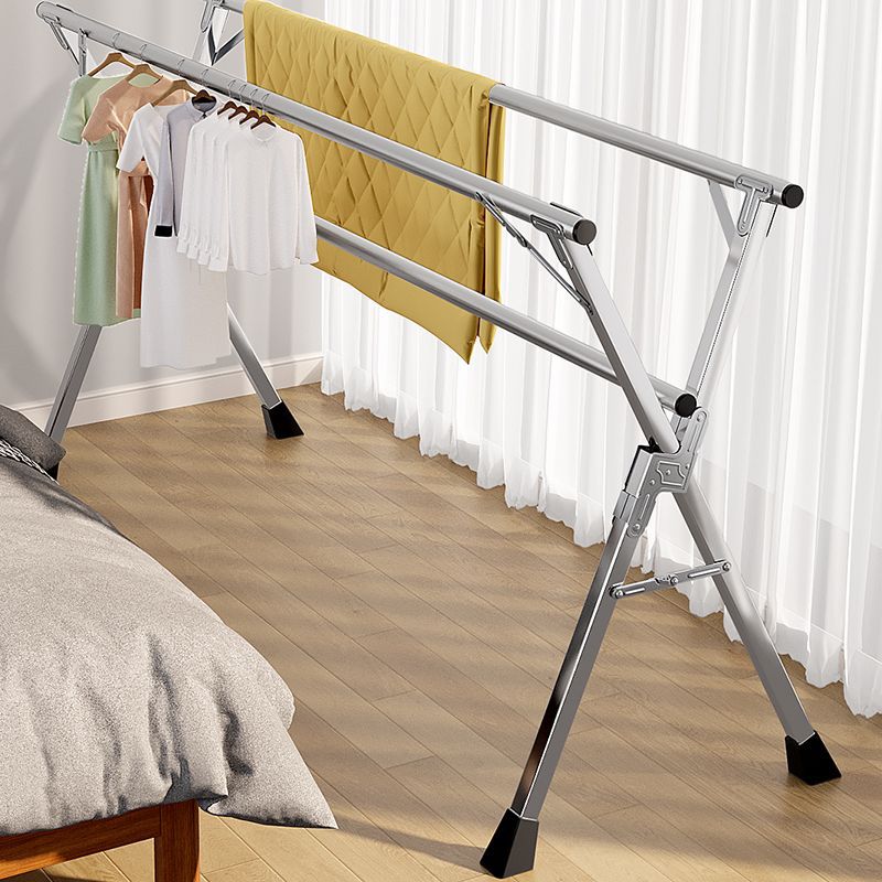 Foldable Floor-Standing Clothes & Quilt Drying Rack