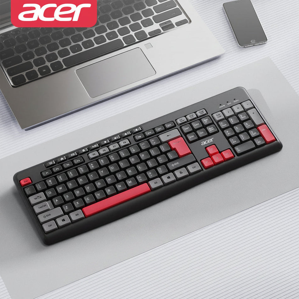 Acer Wireless Keyboard and Mouse Combo for Office and Gaming