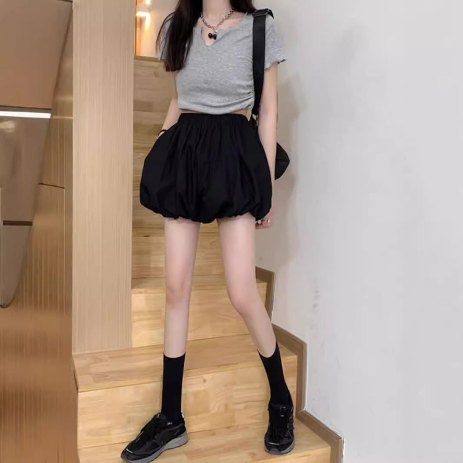 White High-Waist A-Line Cake Skirt – Spring Summer