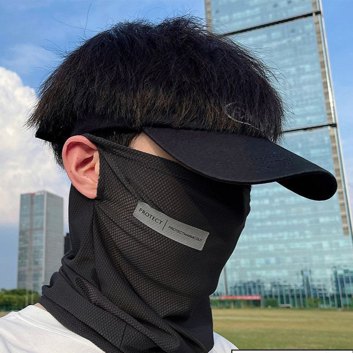 Men’s Ice Silk UV Neck & Face Cover – Summer Motorcycle Mask