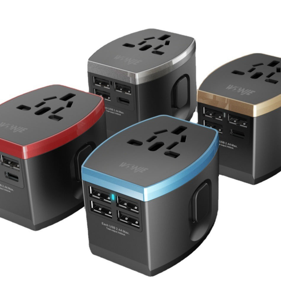 Global Travel Plug Adapter – USB Multi-Function Converter