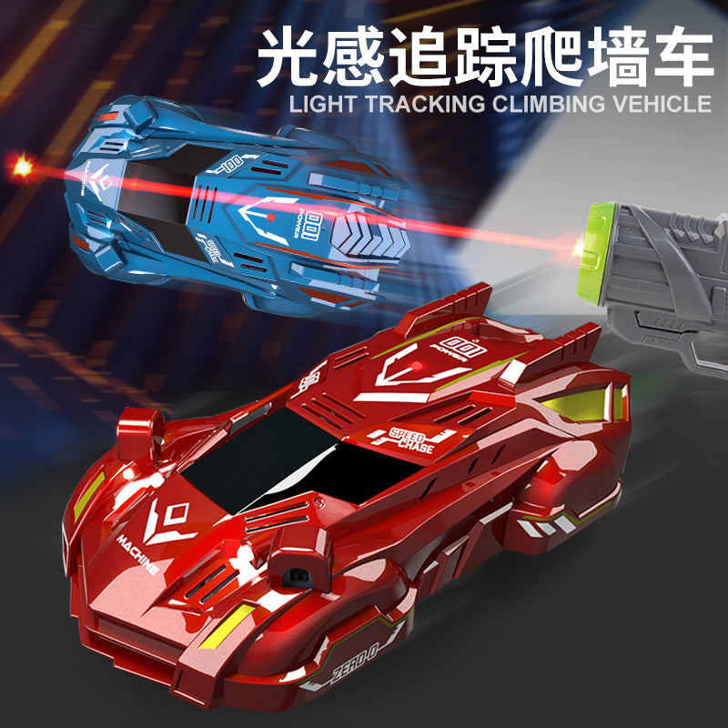 Wall-Climbing RC Light-Chasing Car for Kids