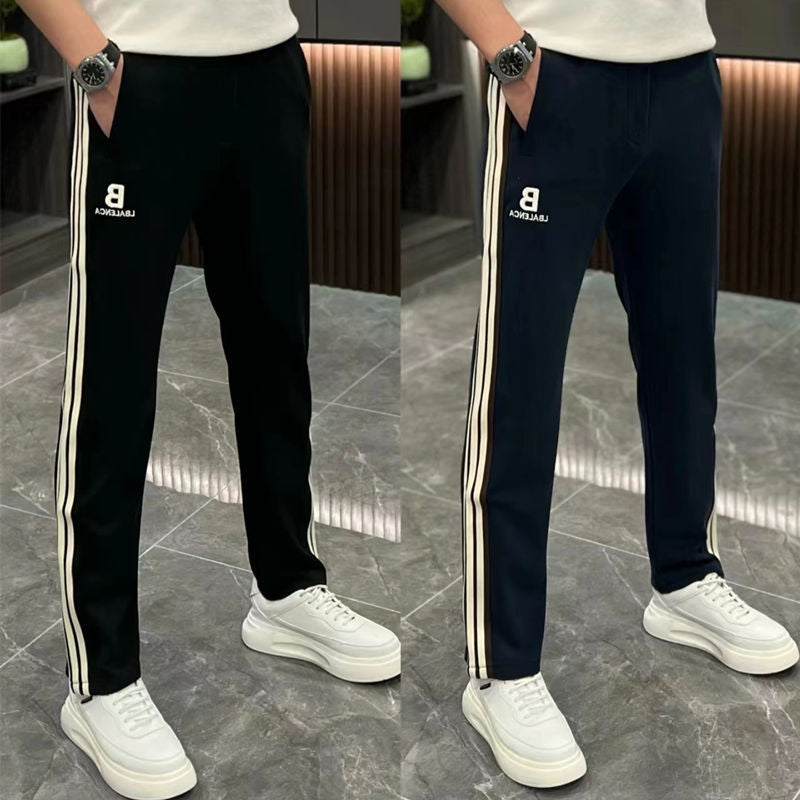 Men’s Luxury Stitch Pants – Stylish 2024 Straight Fit