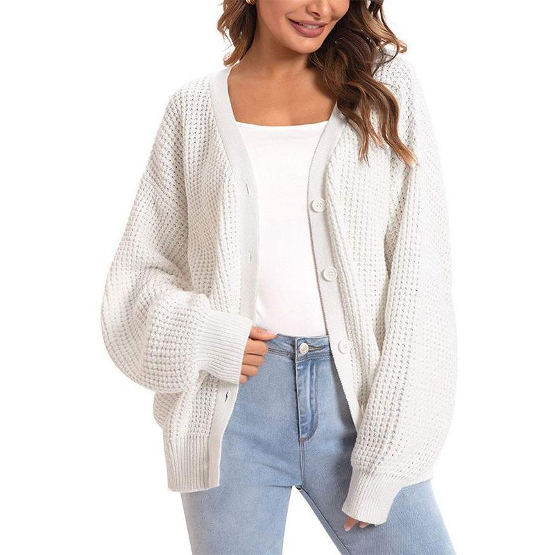 Women’s Autumn/Winter Loose Single-Breasted Knit Cardigan