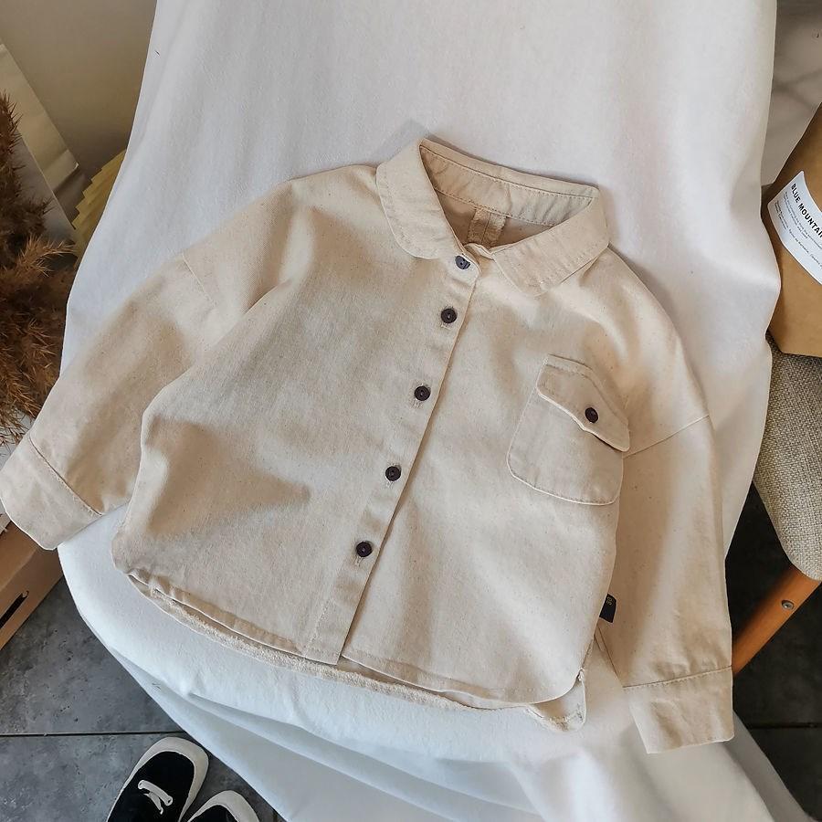 Japanese Style Cotton Boys Long Sleeve Summer Shirt Jacket