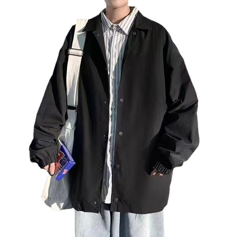STOCK-Youth Loose Baseball Jacket for Men – Autumn Trend