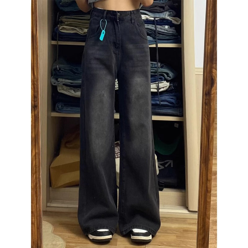 Plush Plus Size Loose Straight Jeans