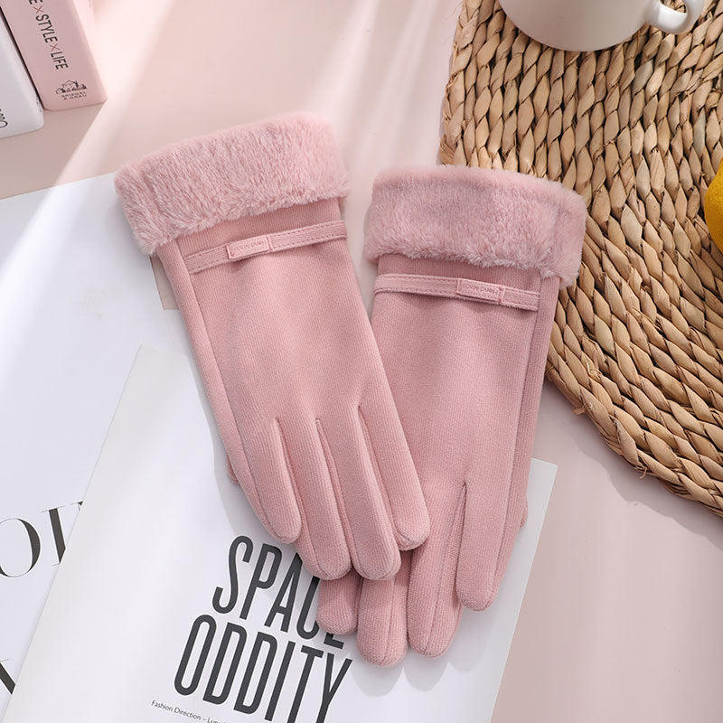 Women’s Thickened Winter Touchscreen Gloves