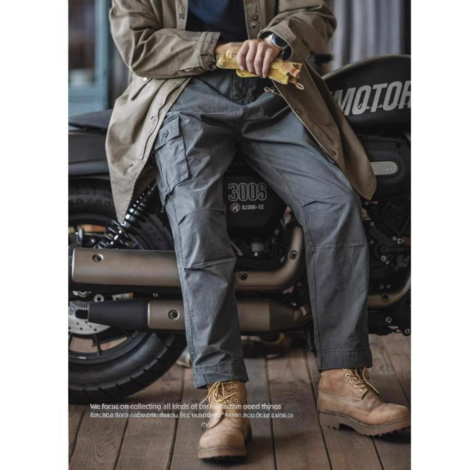 Men’s Japanese Retro Washed Cargo Jogger Pants