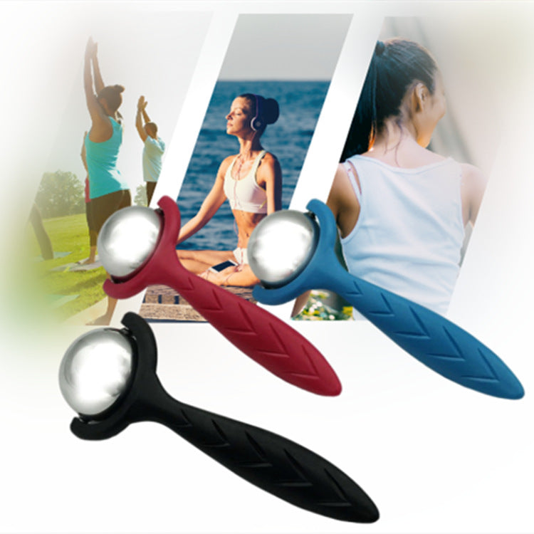 50-Handle Stainless Steel Massage Roller – Hot & Cold Face & Body