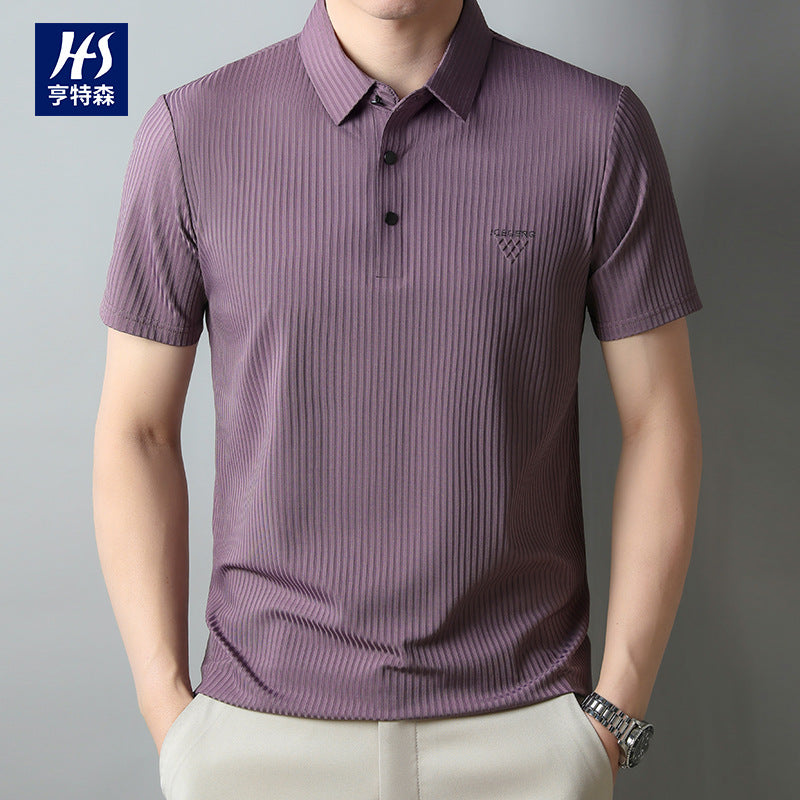 STOCK-Men’s Stretch Polo Shirt | Traceless Comfort Fit Tee