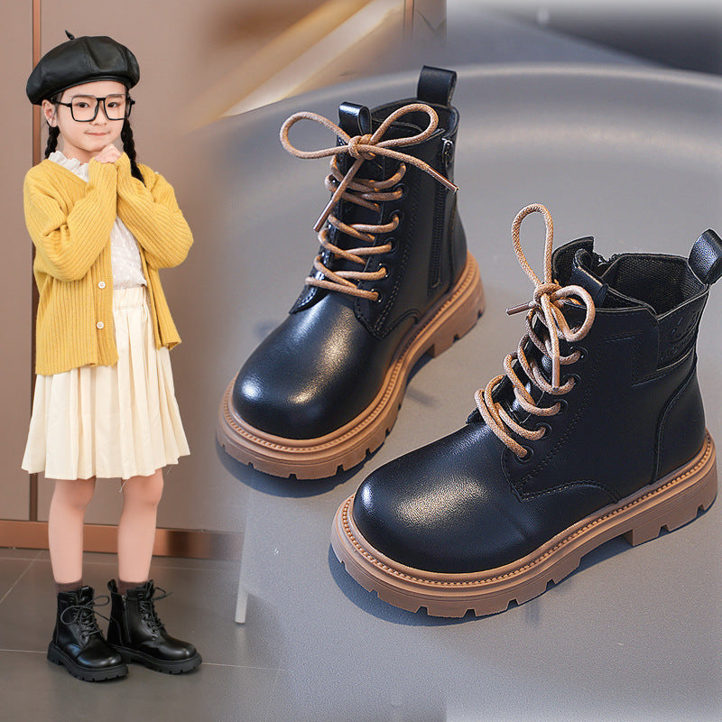 Kids’ Martin Boots – Warm Non-slip Winter Shoes
