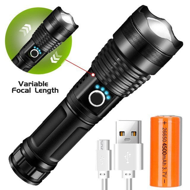 P50 High-Power Zoom Flashlight Aluminum Alloy