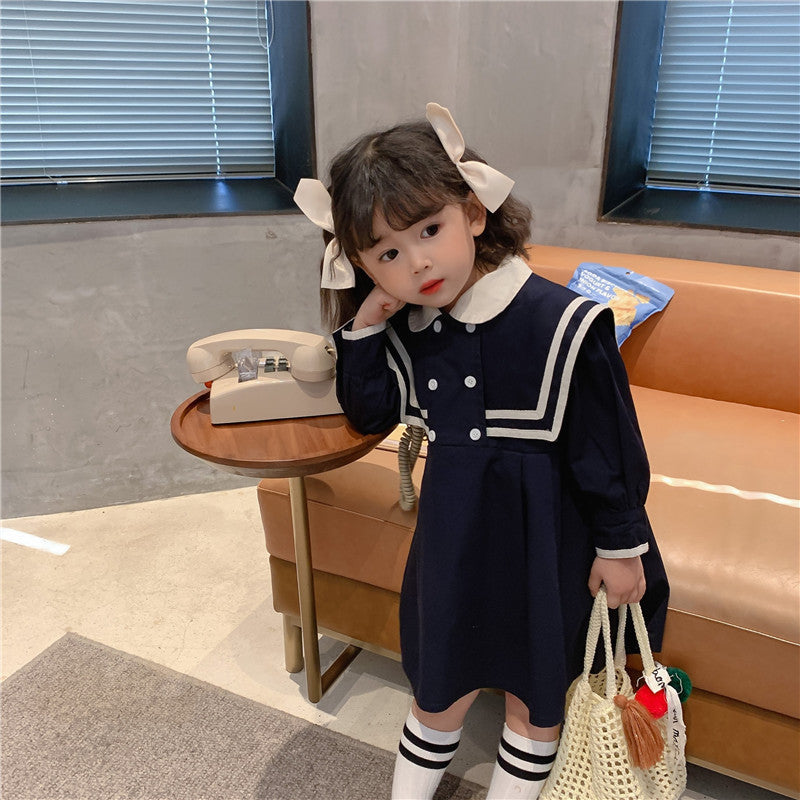Girls Preppy Jacket Skirt Set Korean Style Autumn – Spring Autumn Kids Fashion Nepal | Tudoholic
