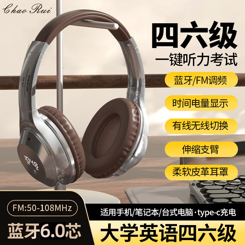 Retro Bluetooth 6.0 Headphones for Computers & Mobile