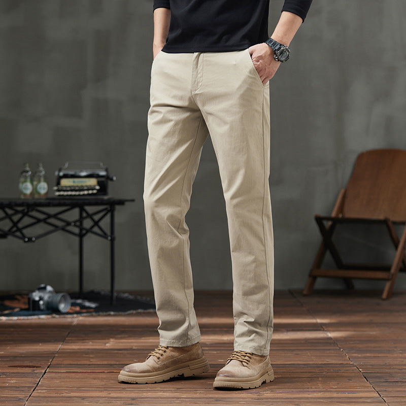 STOCK-Men’s Thin Business Casual Pants – Spring Summer Straight