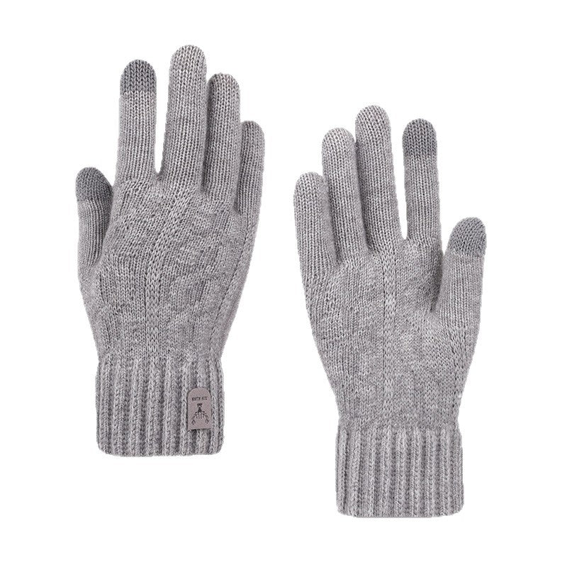 Men’s Touchscreen Winter Wool Cycling & Driving Gloves