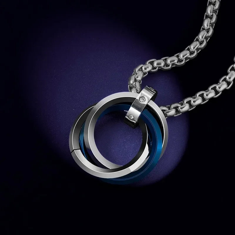 Men’s Titanium Hip-Hop Necklace – Korean Street Style