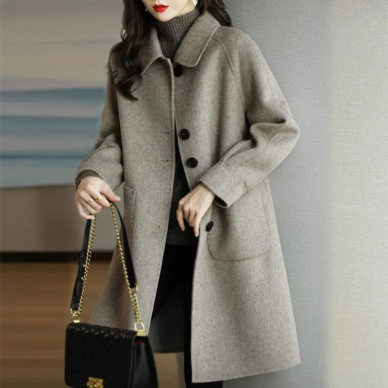 INSTOCK-Korean Woolen Coat