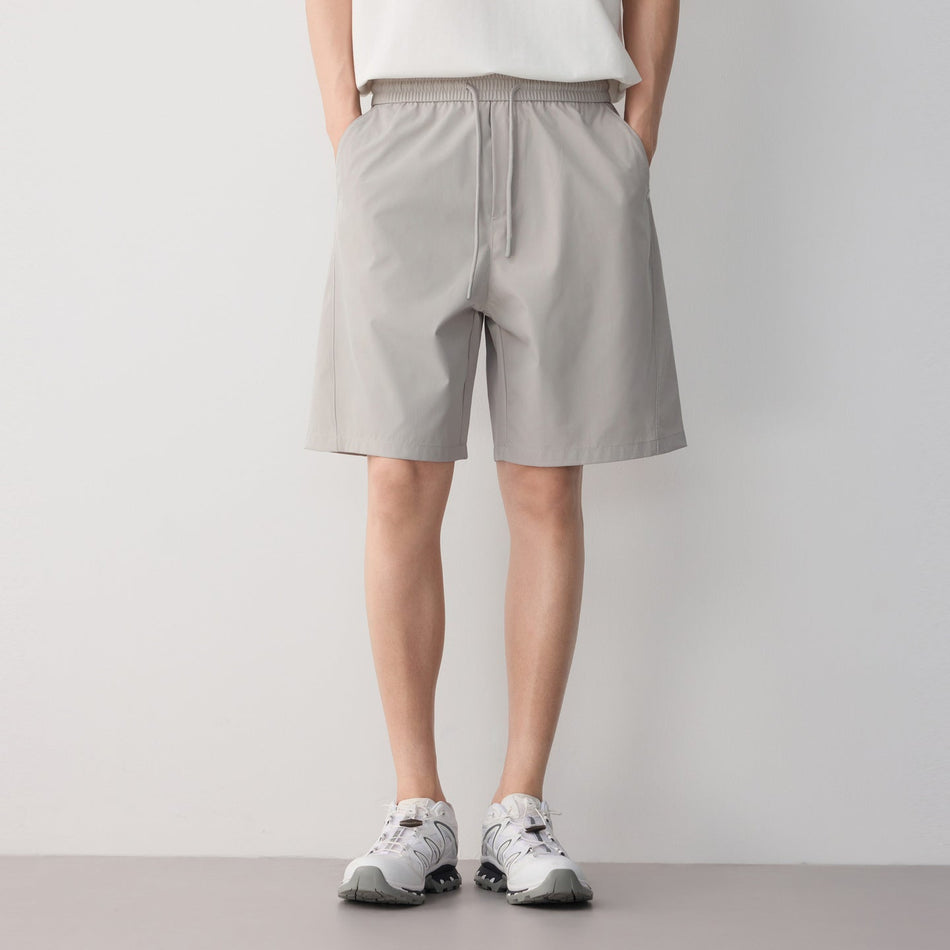 Maimaike Straight Elastic Waist Summer Shorts Men