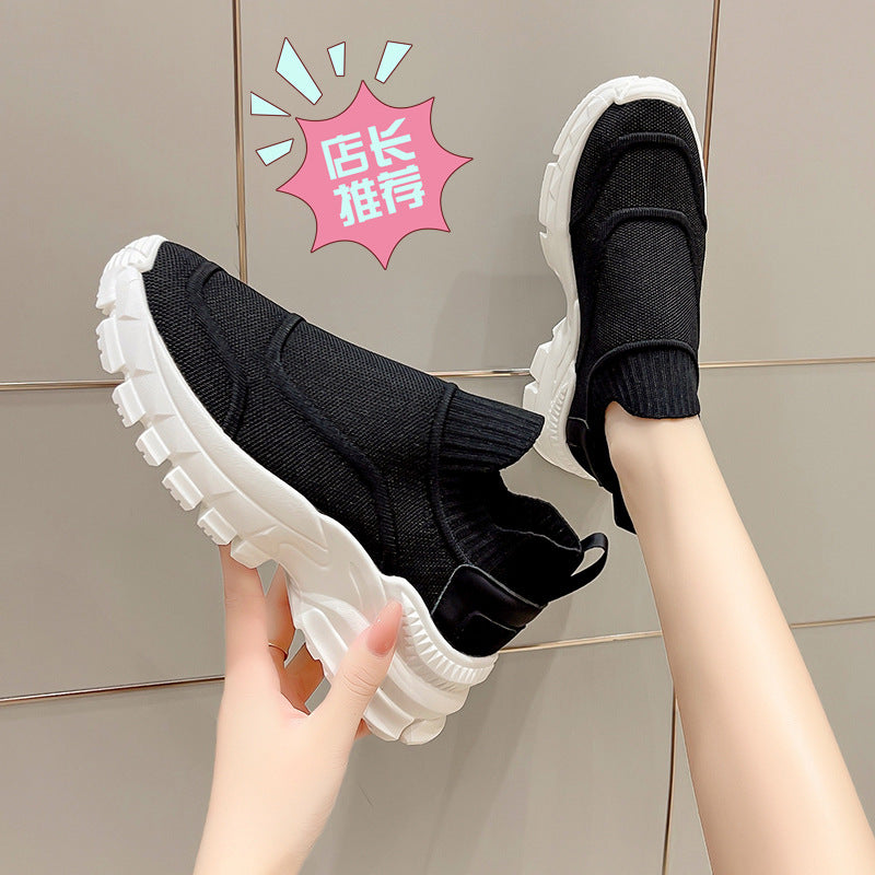 Flying Woven Mesh Slip-On Sneakers – Lightweight Women’s Shoes