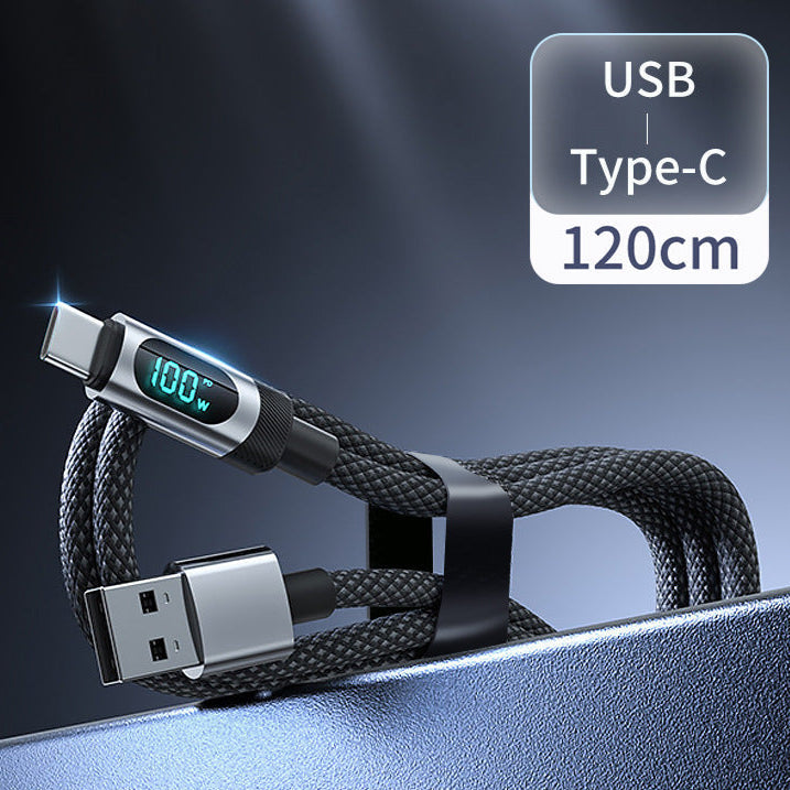 100W Metal Braided Cable PD27W Digital Display