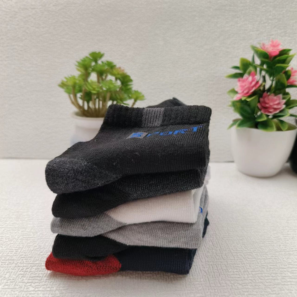 (Pack of 10)-Men's Mid-Calf Cotton Socks – Breathable Summer