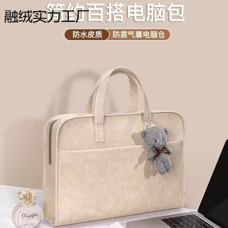 Portable Shockproof Laptop Shoulder Crossbody Bag for Apple