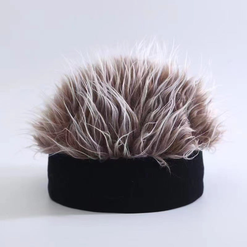 STOCK-Hip-Hop Wig Beanie – Retro Street Spoof Trend Hat