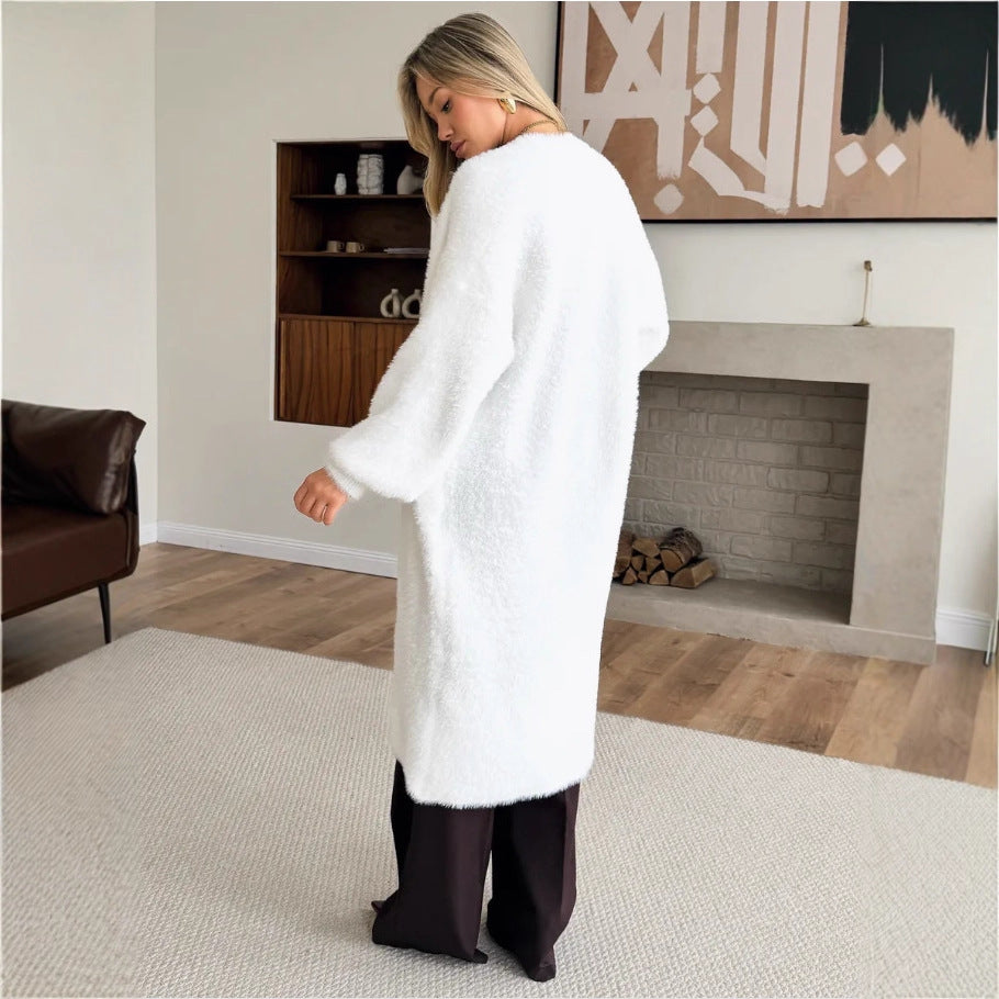 INSTOCK-Women’s Furry Knit Cardigan