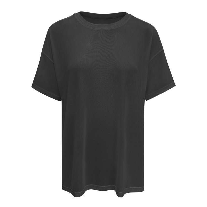 Women’s Mesh Yoga T-Shirt | Loose Fit Pilates Top