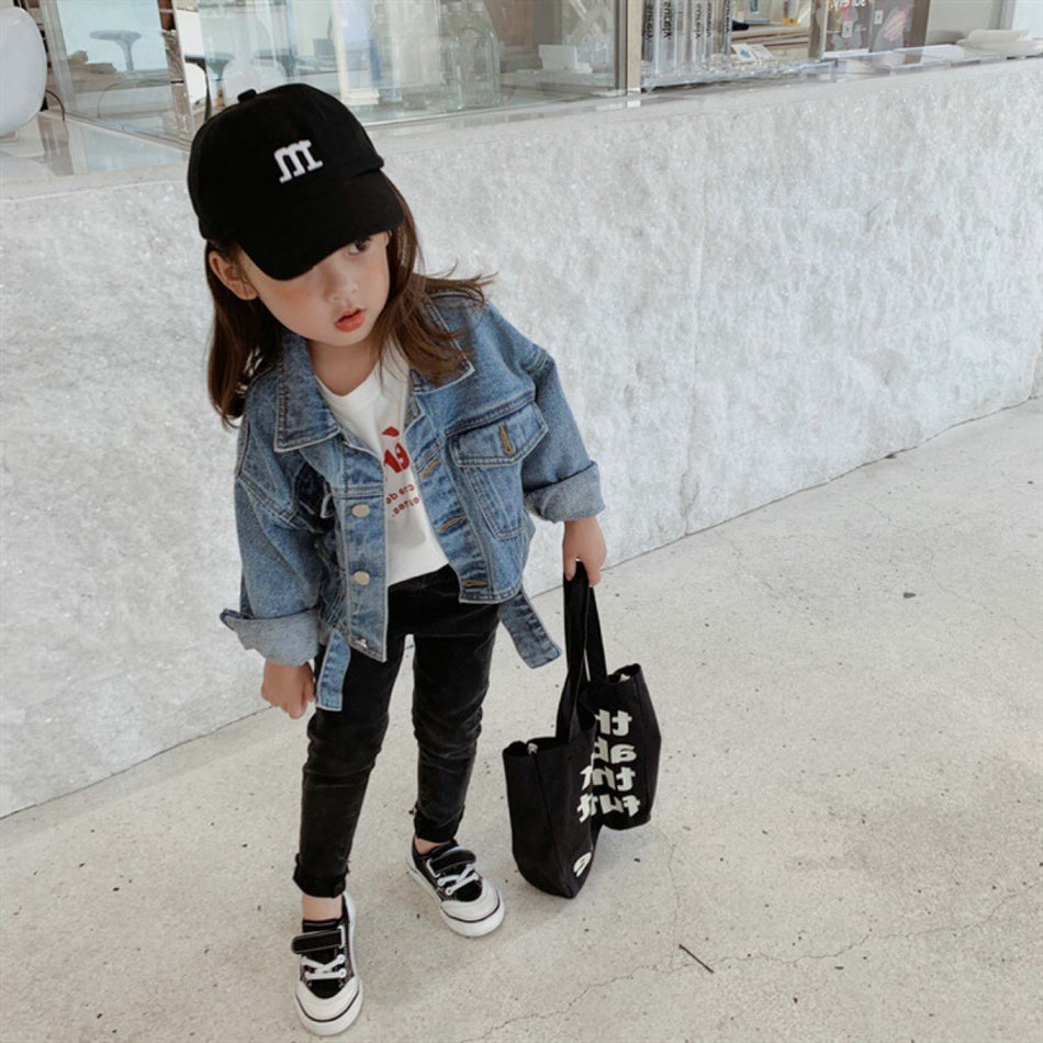 Girls Denim Coat 2023 Korean Style Loose Fashion Jacket