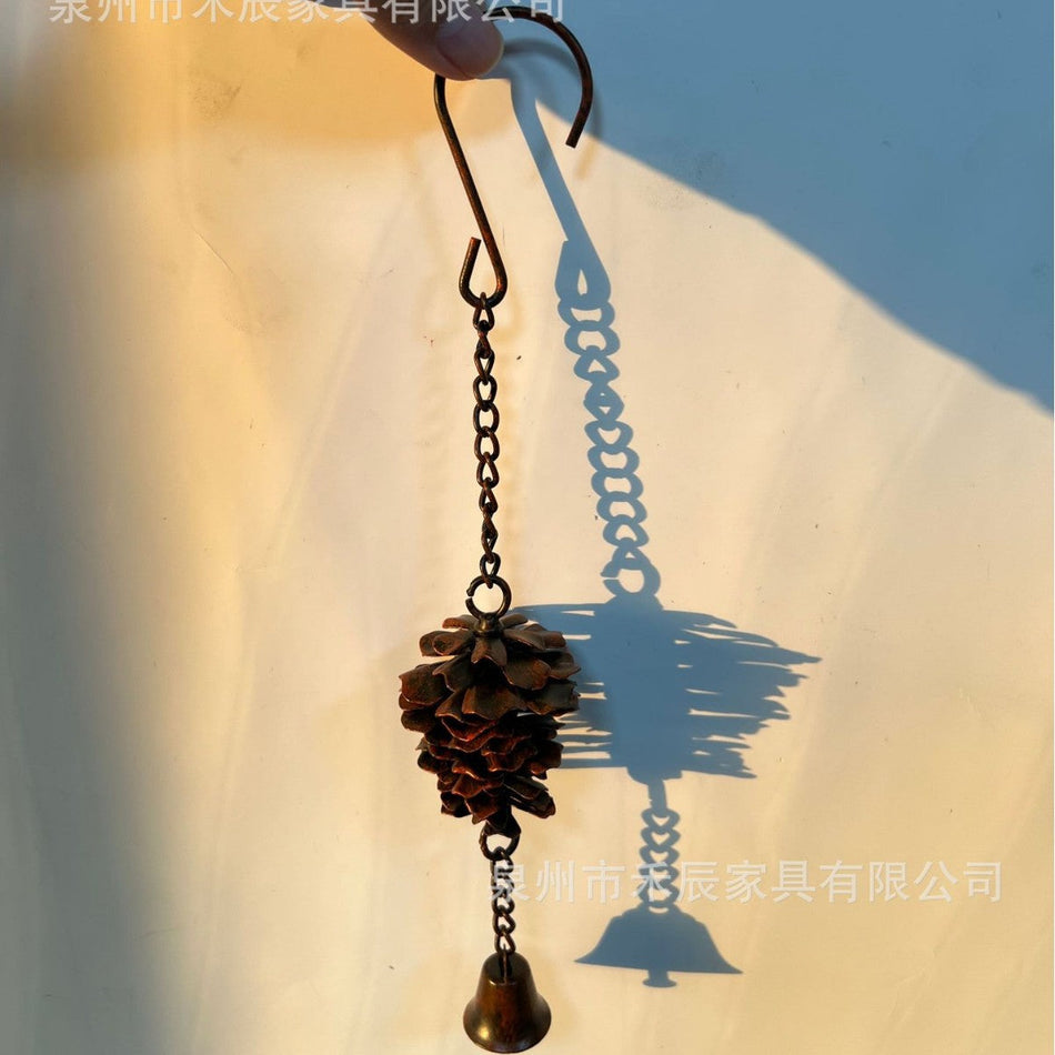 Easter Pine Cone Wind Bell Outdoor Decoration